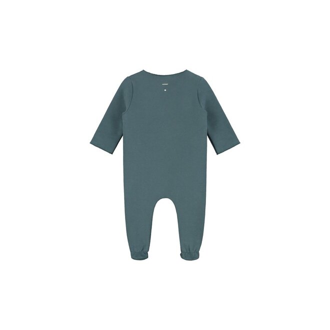 Gray Label | Newborn Suit with Snaps GOTS Blue Grey