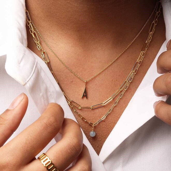 Design Letters | Chunky Square Link Chain Small 18K Goldplated