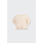 Cozmo | Elvia Embellished Jacquard T-Shirt Ivory
