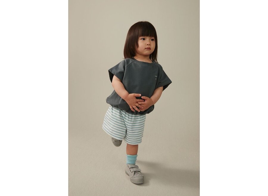 Gray Label | Elasticated Shorts GOTS Sky Off White