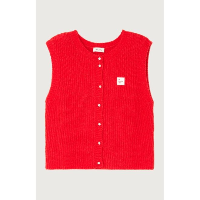 East Gilet Red Pepper Melange