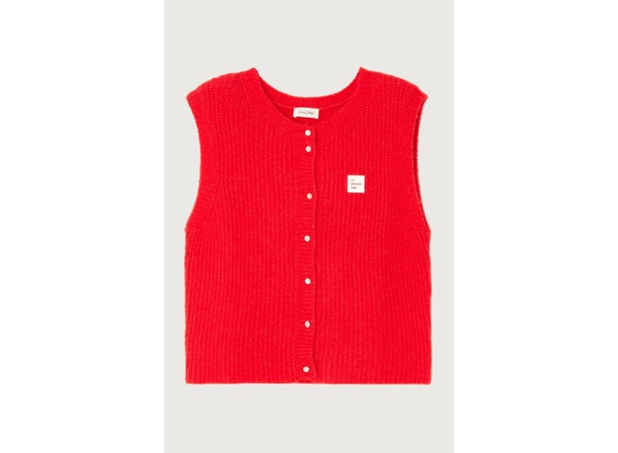 East Gilet Red Pepper Melange