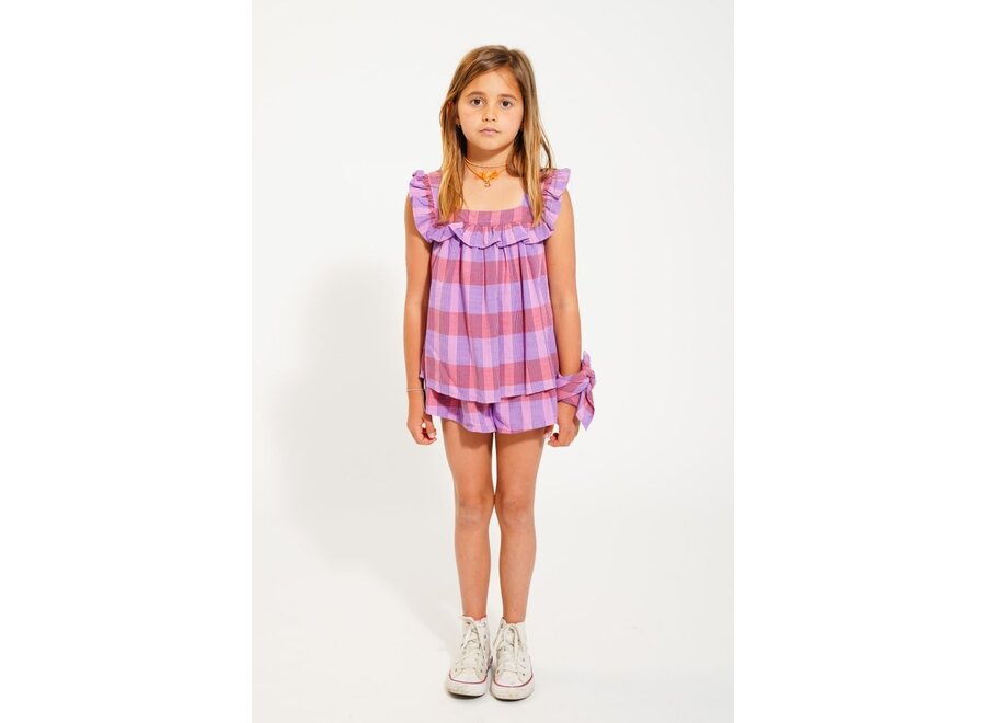 Piupiuchick | Shorts Lavender Checkered