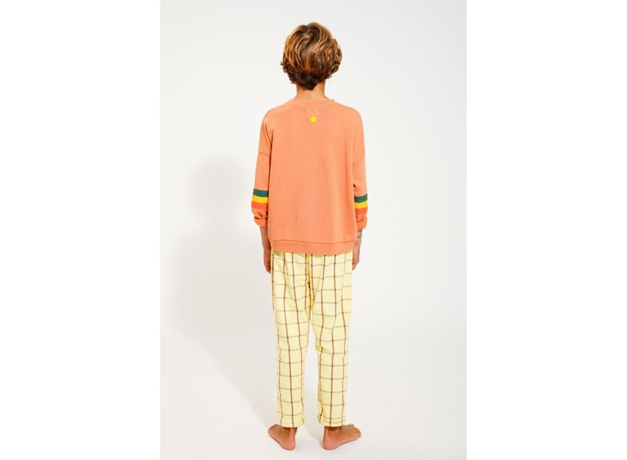 Piupiuchick | Sweatshirt Peach Multicolor Stripes