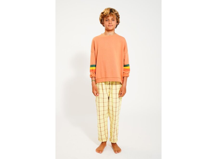 Piupiuchick | Sweatshirt Peach Multicolor Stripes