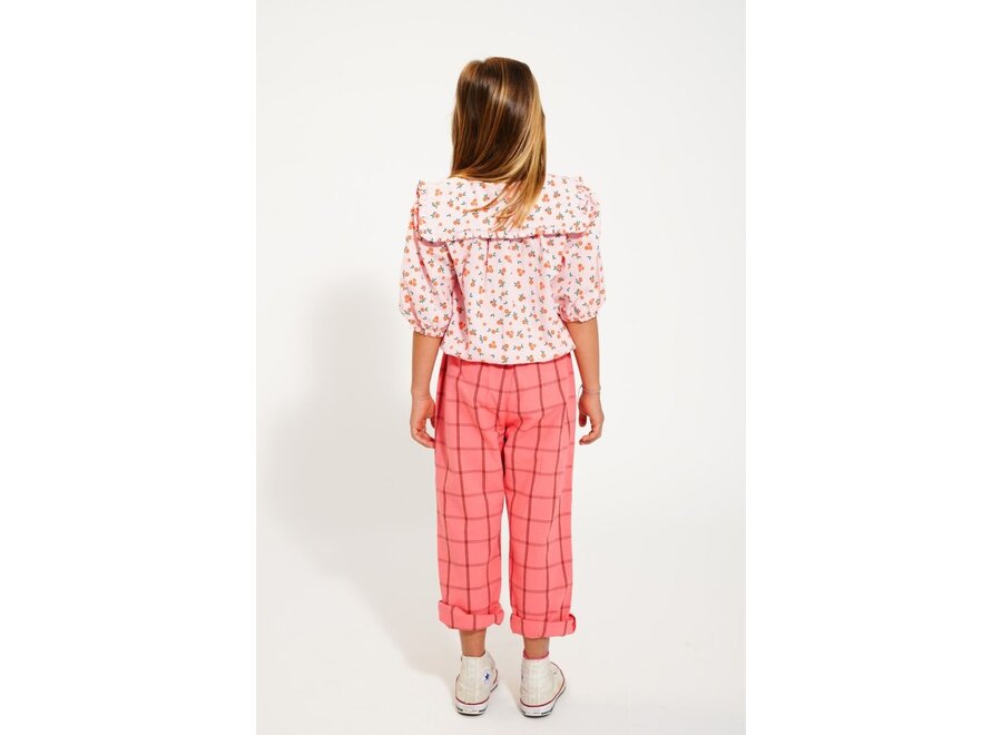 Piupiuchick | Unisex Trousers Pink Checkered