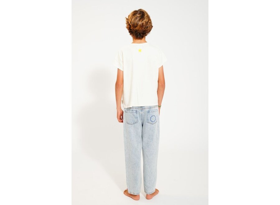 Piupiuchick | Unisex Trousers Washed Blue Denim