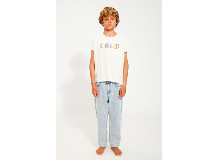 Piupiuchick | Unisex Trousers Washed Blue Denim