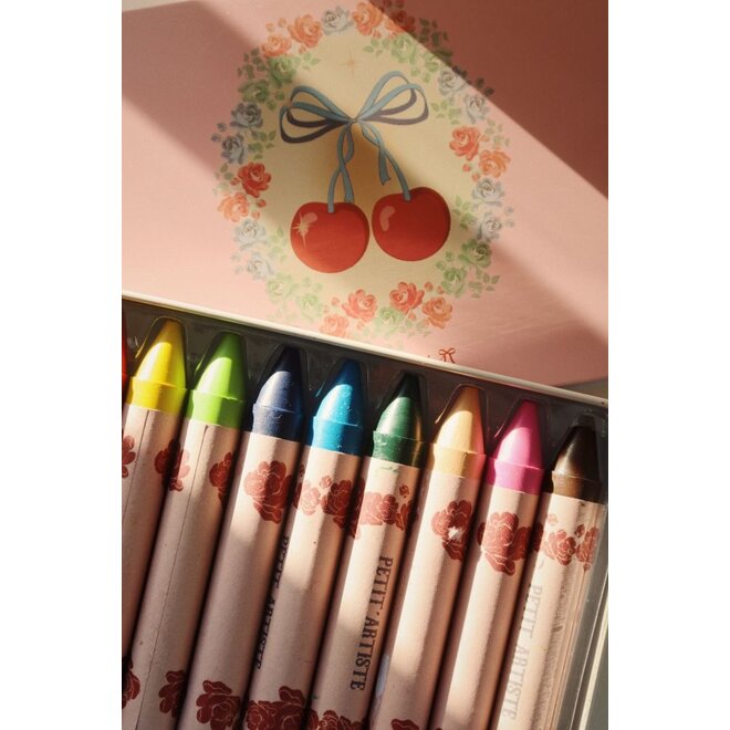 Konges Sløjd | Crayons Bees Wax 10 Pcs Cherry Bow