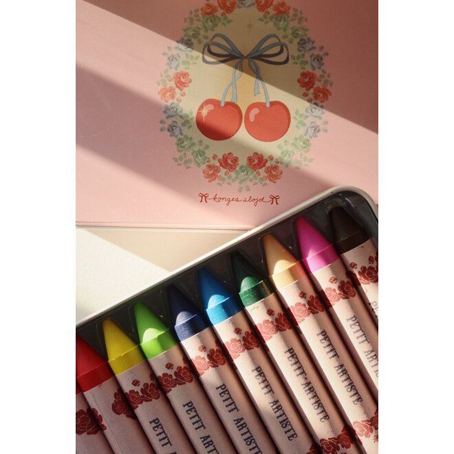 Konges Sløjd | Crayons Bees Wax 10 Pcs Cherry Bow