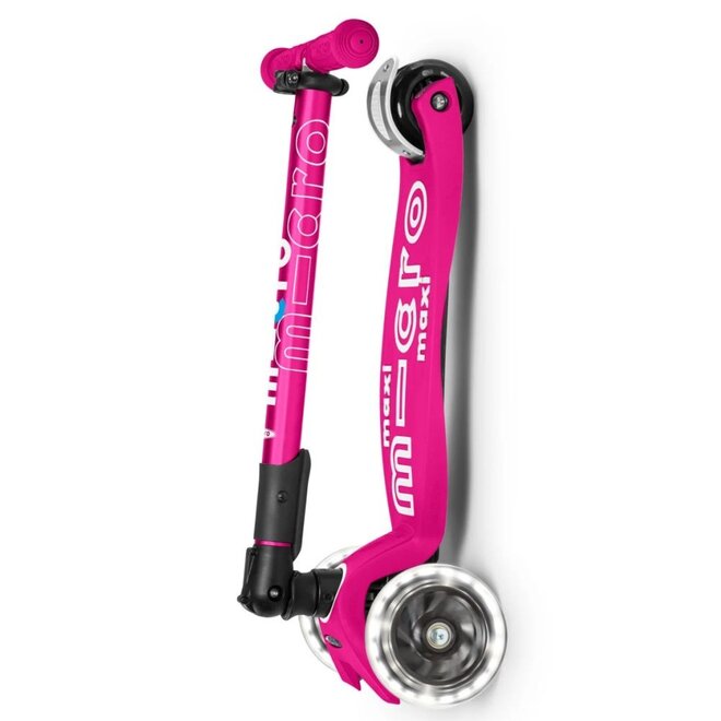 Maxi Micro step inklapbaar LED Neon Roze