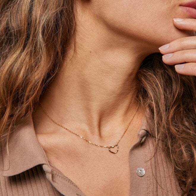 Enamel Copenhagen | Organic Heart Gouden Ketting