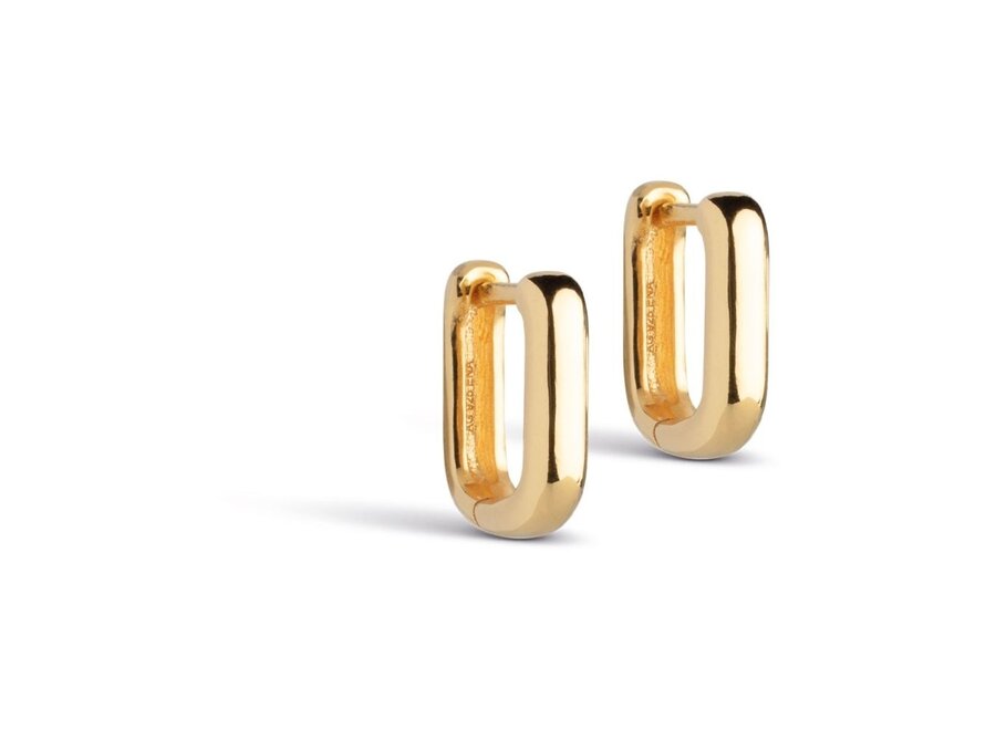 Enamel Copenhagen | Square Gouden Hoops 12 mm