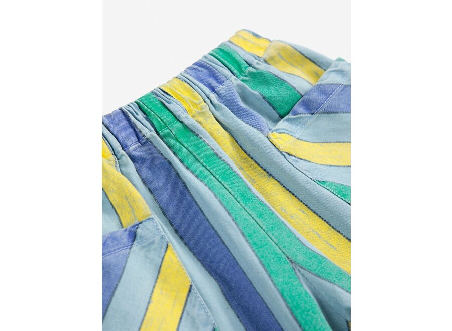 Bobo Choses | Multicolor Stripes denim pants Light Blue