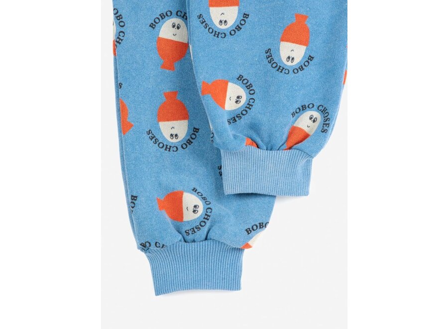 Bobo Choses | Morning Egg all over jogging pants Blue