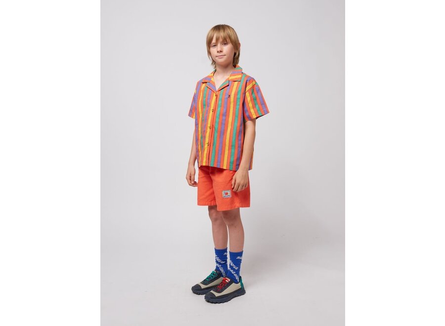 Bobo Choses | Multicolor Stripes shirt Red
