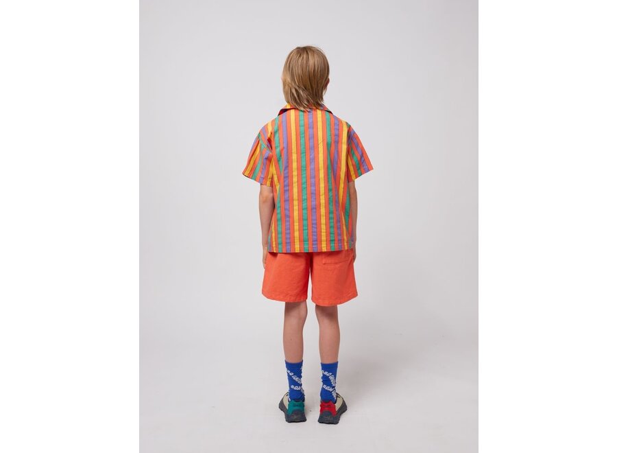 Bobo Choses | Multicolor Stripes shirt Red