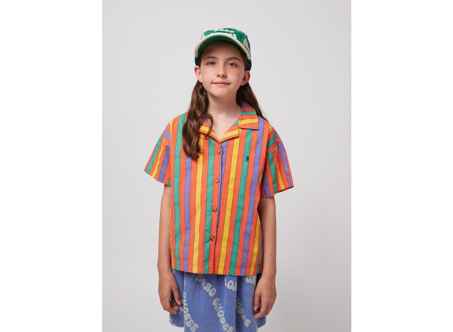 Bobo Choses | Multicolor Stripes shirt Red
