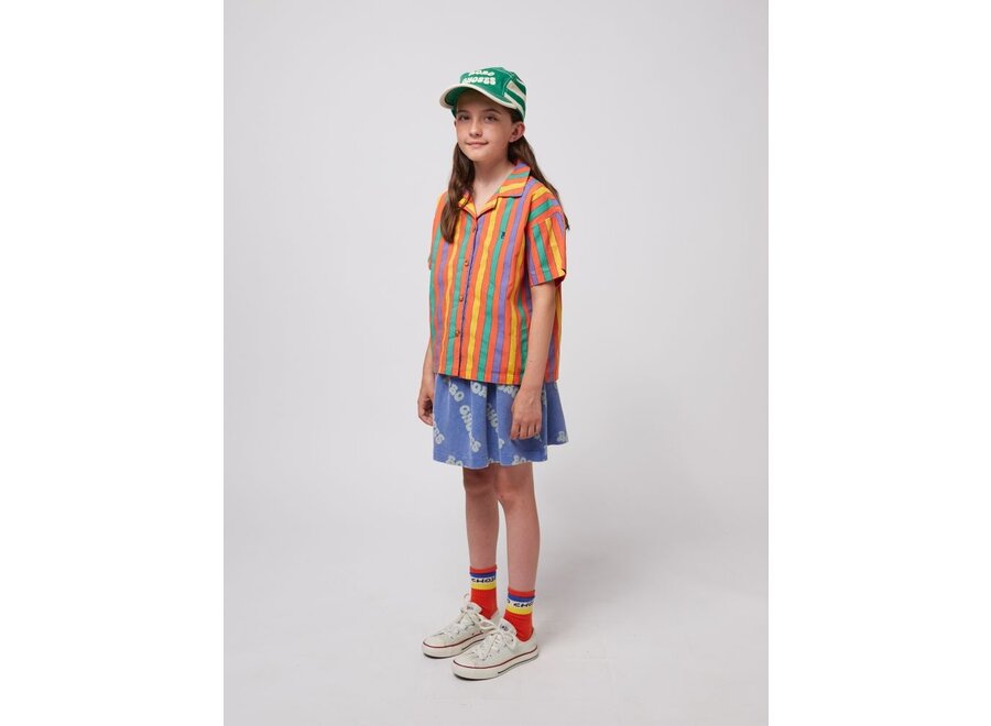 Bobo Choses | Wavy Bobo Choses all over waffle skirt Blue