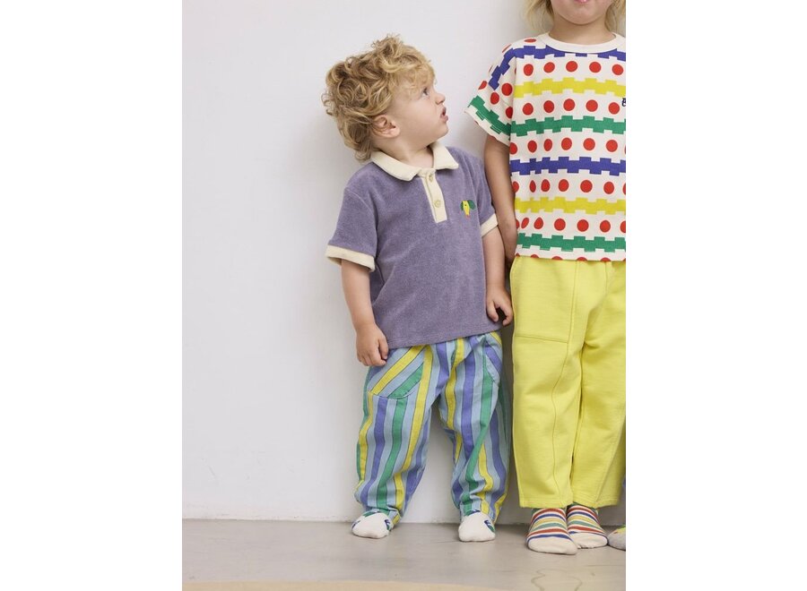 Bobo Choses | Multicolor Stripes denim pants Light Blue