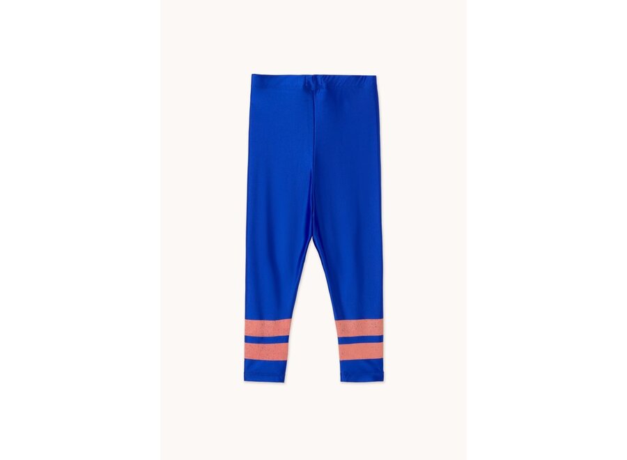 Tinycottons | Stripes Shiny Leggings Ultramarine
