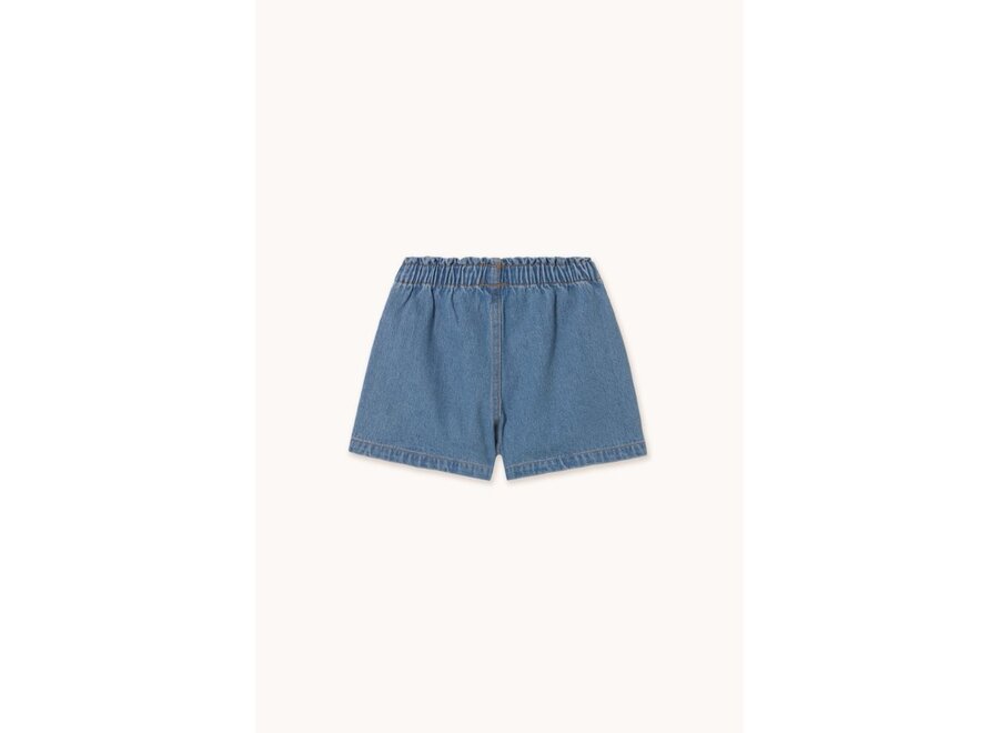Tinycottons | Strawberries Woven Short Light Blue Denim
