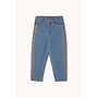 Tinycottons | Strawberries Embroidered Jeans Light blue Denim