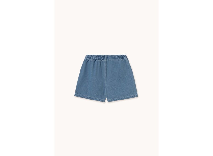Tinycottons | Graphic Denim Short Light Blue Denim