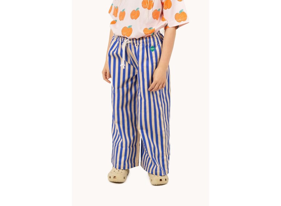 Tinycottons | Stripes Woven Pant Vanilla/Ultramarine