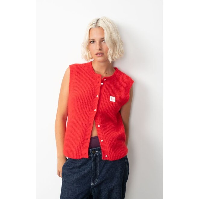 American Vintage | East Gilet Red Pepper Melange
