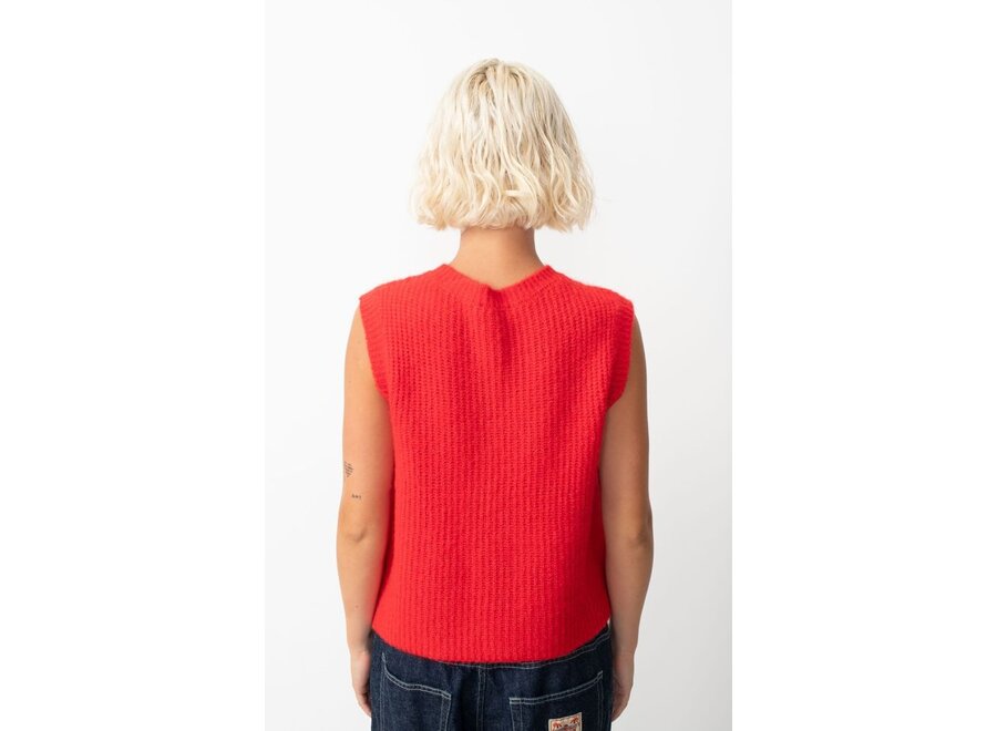 American Vintage | East Gilet Red Pepper Melange
