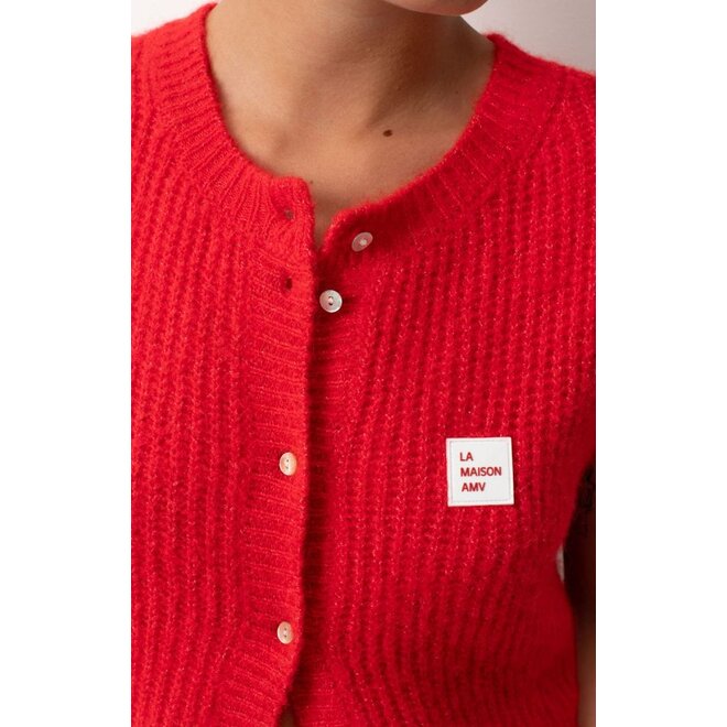 American Vintage | East Gilet Red Pepper Melange
