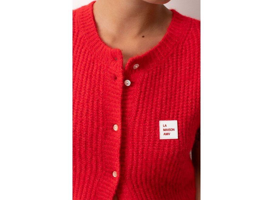 American Vintage | East Gilet Red Pepper Melange