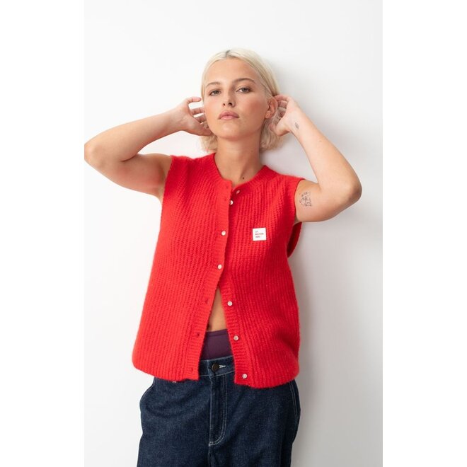 American Vintage | East Gilet Red Pepper Melange