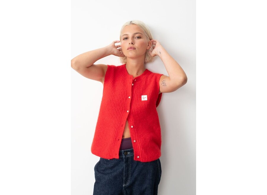American Vintage | East Gilet Red Pepper Melange