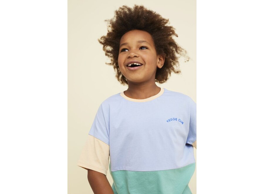 Sproet & Sprout | T-Shirt Colourblock Misty Blue