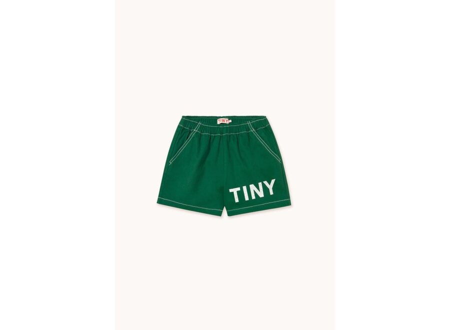 Tinycottons | Solid Logo Short Dark Emerald