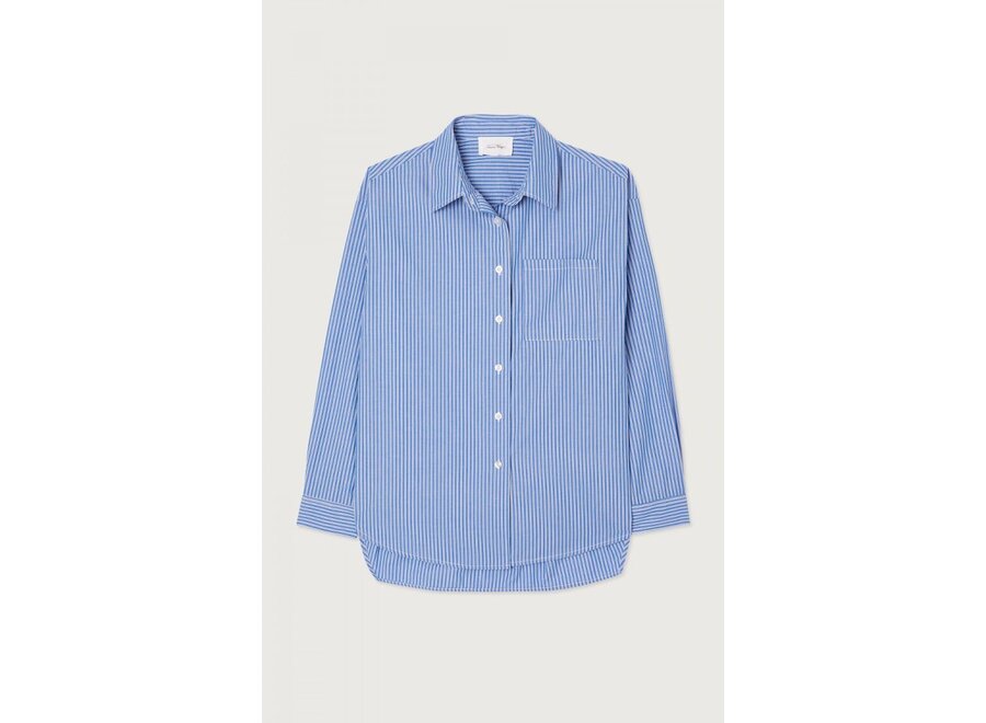 Zatybay Blouse Aqua Stripes