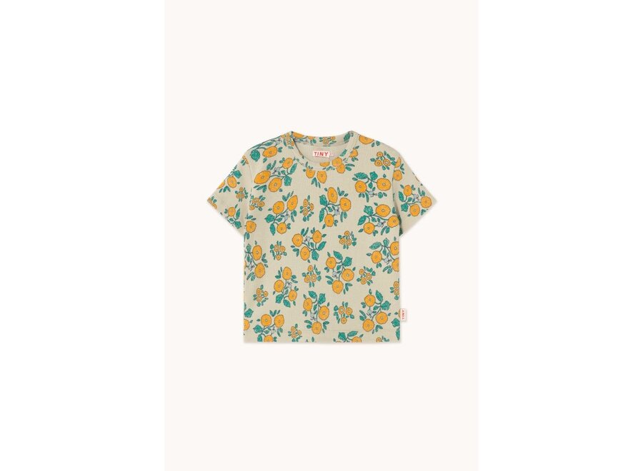 Flowers Tee Dark Vanilla