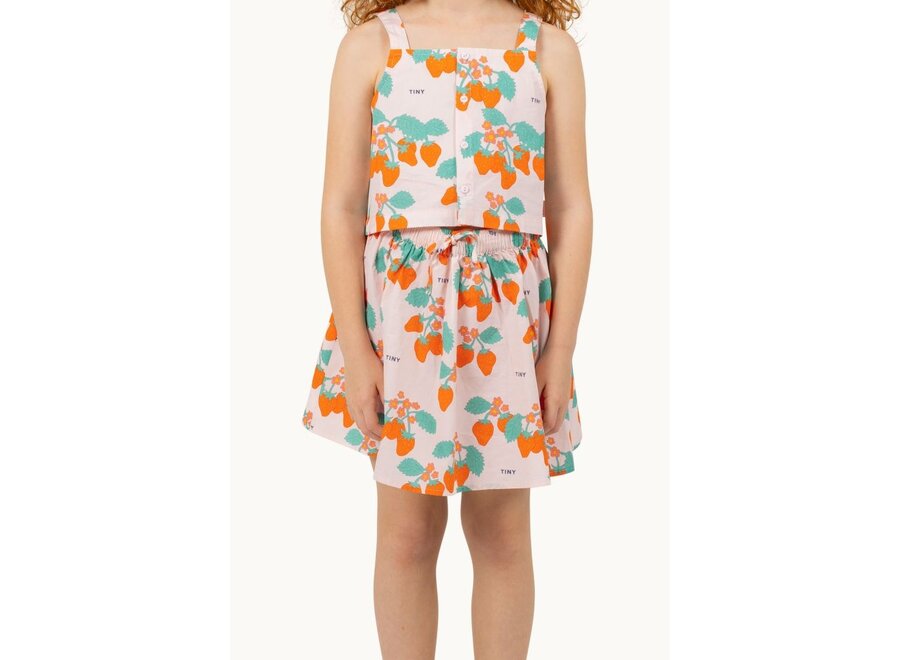 Tinycottons | Strawberries Skirt Pastel Pink