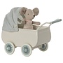 Maileg | Pram with baby mouse Mint