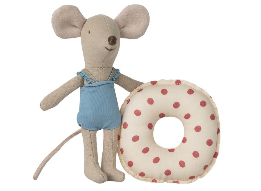 Beach Mouse With Float Little Sister Red Dot