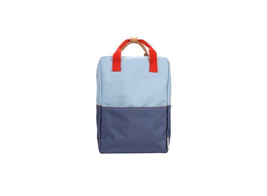 Backpack Large Wonders Colourblocking Zissou Blue + Blue Whale