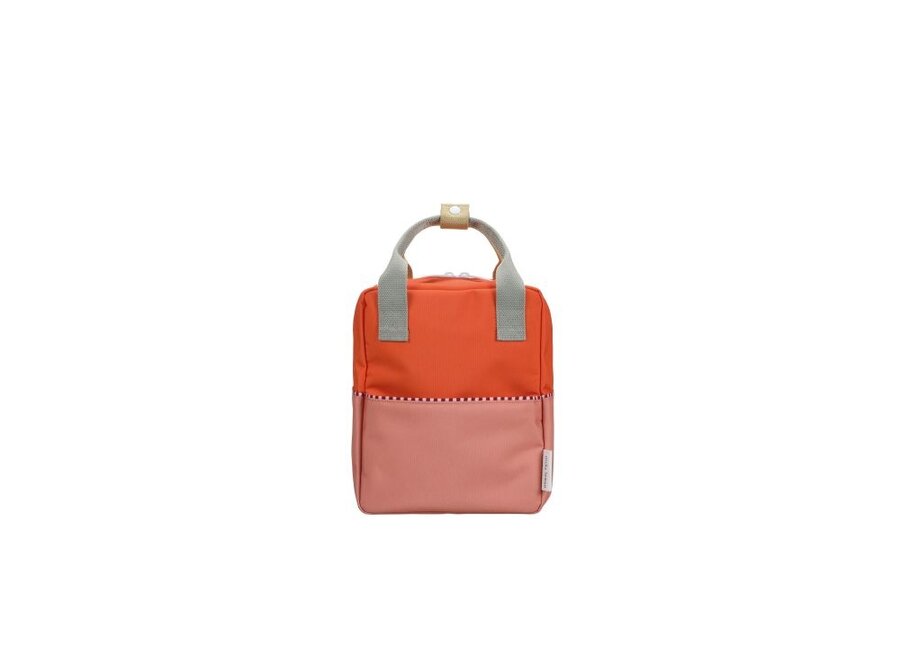 Backpack Small Wonders Colourblocking Lifebuoy Orange + Coral Pink