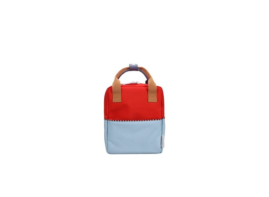 Sticky Lemon | Backpack Small Wonders Colourblocking Red Hat + Zissou Blue