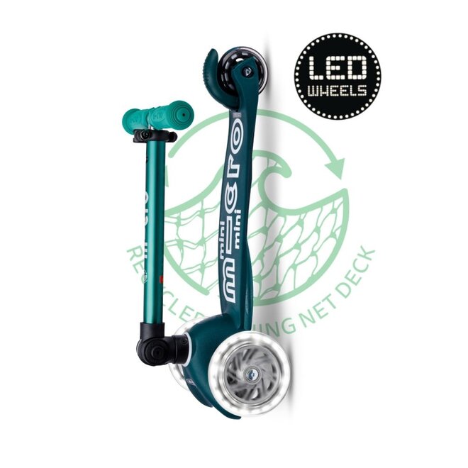 Micro Step | Mini Micro Step Deluxe inklapbaar ECO LED groen
