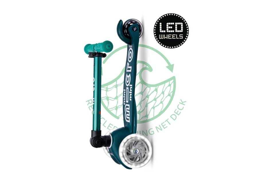 Mini Micro Step Deluxe inklapbaar ECO LED groen