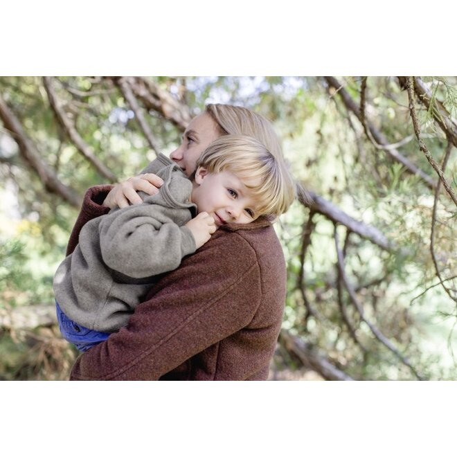 Engel | Hooded jacket walnut mélange