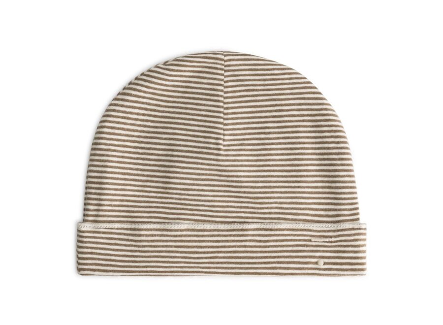 Baby Beanie GOTS Woody Cream