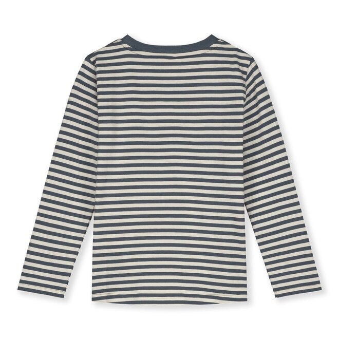 Gray Label | Longsleeve Tee GOTS Blue Grey Cream